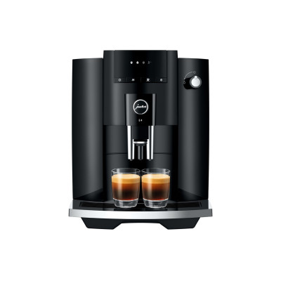 JURA E4 Piano Black € 739,- en gratis proefpakket nu scherp geprijsd