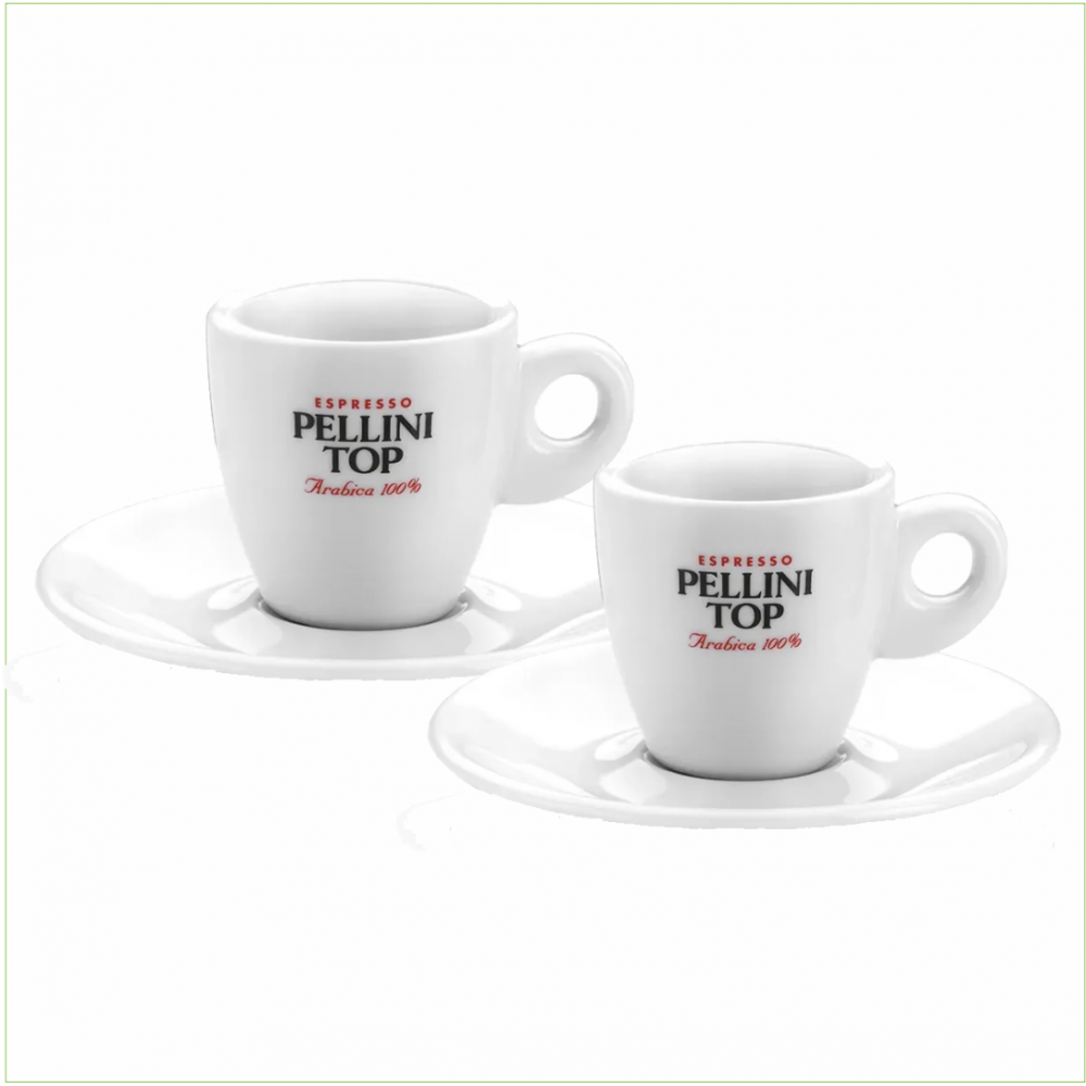 Pellini Espresso Kop & Schotel 2 stuks - 