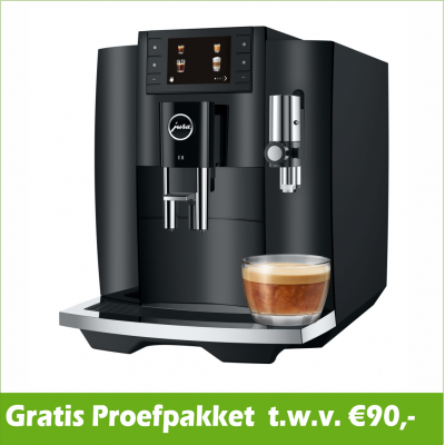 JURA E8 Piano Black (EC) + Gratis proefpakket - 