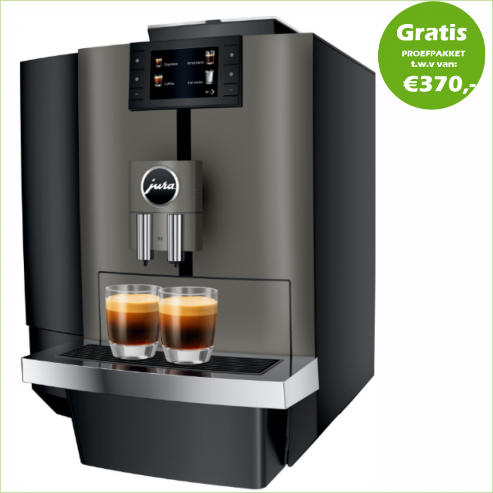 JURA X4 Dark Inox (EA) + Gratis Proefpakket - 