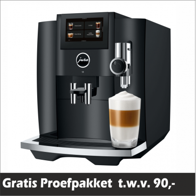 JURA S8 Piano Black (EB) + Gratis Proefpakket - 