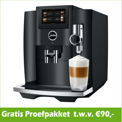 JURA S8 Piano Black (EB) + Gratis Proefpakket - 