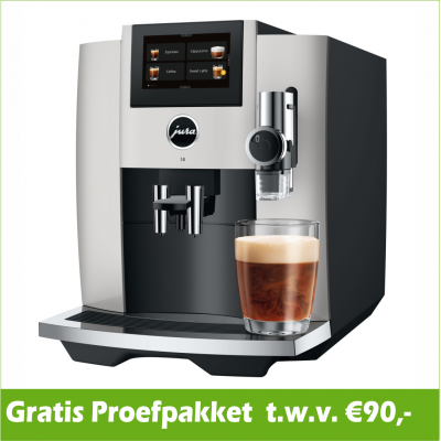 JURA S8 Platina (EB) + Gratis Proefpakket - 