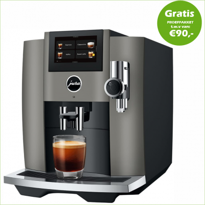 JURA S8 Dark Inox (EB) + Gratis Proefpakket -