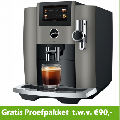 JURA S8 Dark Inox (EB) + Gratis Proefpakket - 