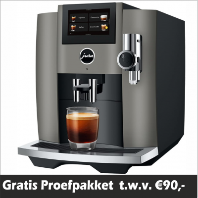 JURA S8 Dark Inox (EB) + Gratis Proefpakket - 