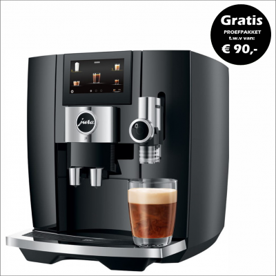 JURA J8 Piano Black (EA) + Gratis Proefpakket - 