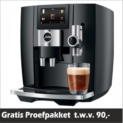 JURA J8 Piano Black (EA) + Gratis Proefpakket - 