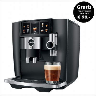 JURA J8 Twin Diamond Black (EA) +Proefpakket - 