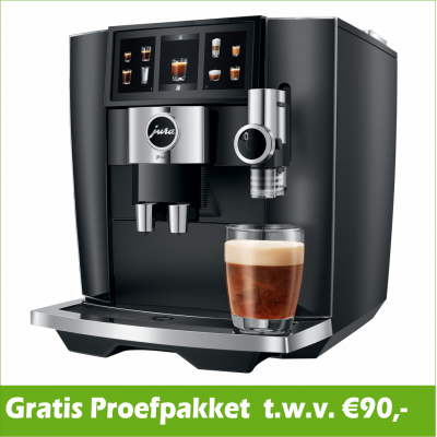 JURA J8 Twin Diamond Black (EA) +Proefpakket - 