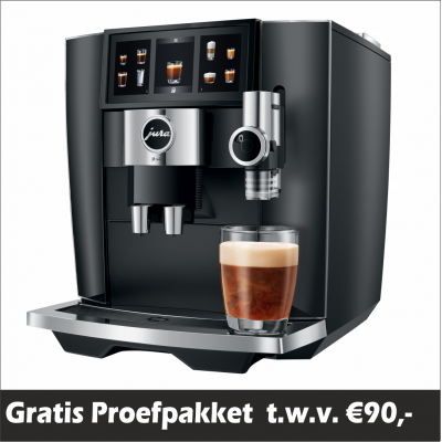 JURA J8 Twin Diamond Black (EA) +Proefpakket - 