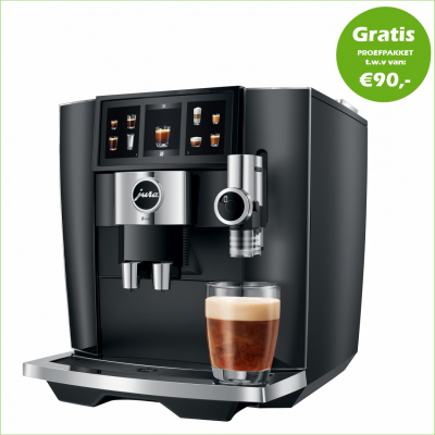 JURA J8 Twin Diamond Black (EA) +Proefpakket - 