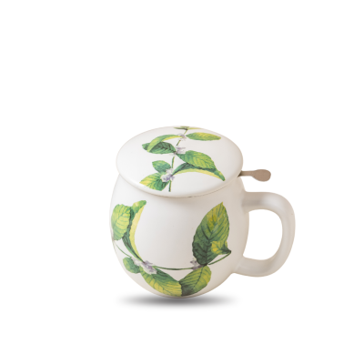 mondo del te - Theemok lichtroze met bloemenprint - 